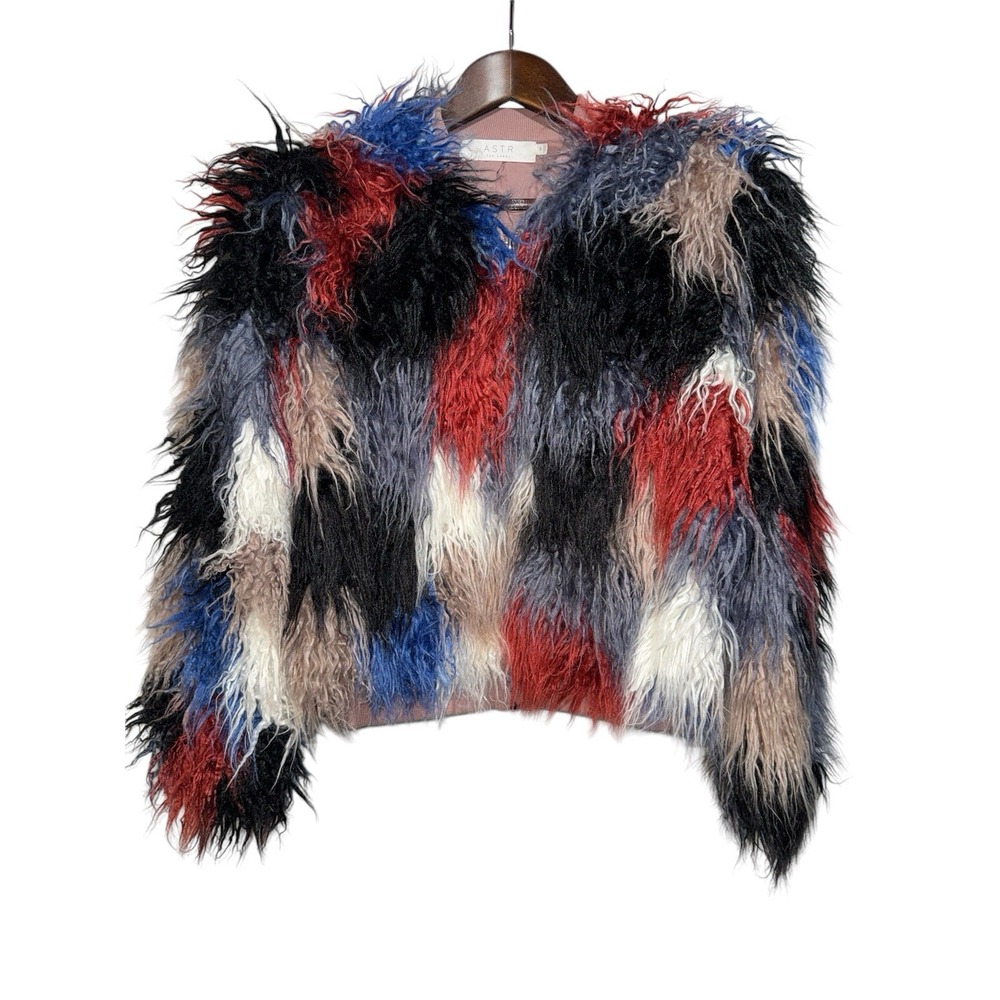 Multicolor Faux Fur Jacket - Picture 2 of 11